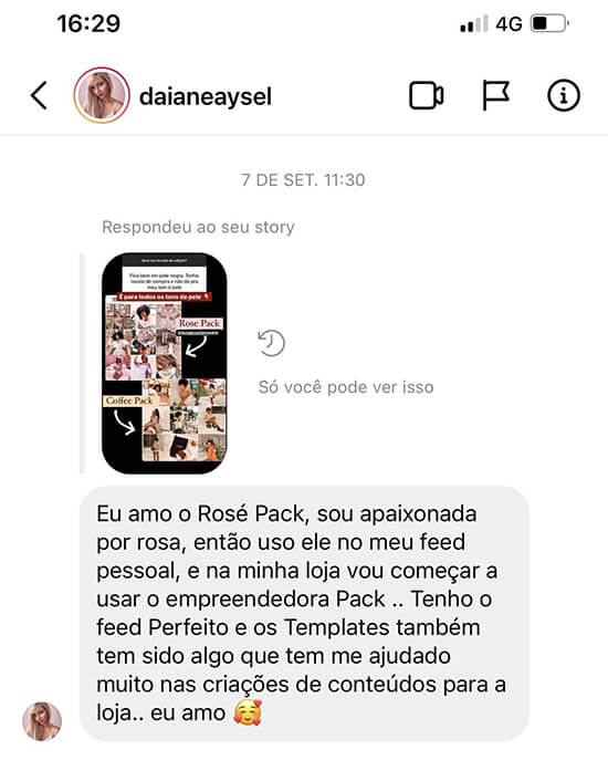 Feed Perfeito Feedback 4